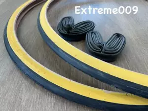 27 x 1 1/4 Fahrrad Gumwall Reifen & Schläuche für 27 Zoll Rennräder & andere 27x1 1/4 - Bild 1 von 3