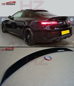 GLOSS BLACK REAR LIP SPOILER FOR 2016 2019 MERCEDES E CLASS 2DR COUPE C238 E63 - Picture 1 of 11