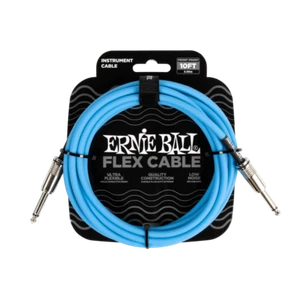 Ernie Ball P06412 Flex cavo per strumenti dritto 10 piedi blu - Foto 1 di 1