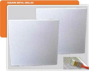 Omage paintable white square metal gril for 6.5 inches speaker - Picture 1 of 1