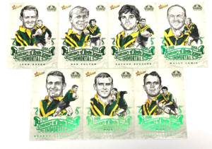 2008 NRL CENTENARY OF RUGBY LEAGUE IMMORTALS SKETCH CHASE CARD FULL SET (7)