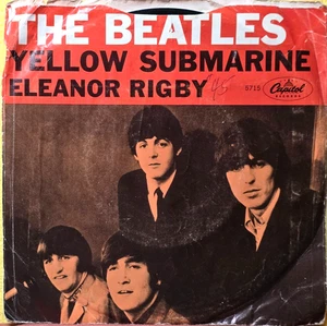 The Beatles Yellow Submarine / Eleanor Rigby  Capitol 5715 - 1966 Release G+ CON - Picture 1 of 4