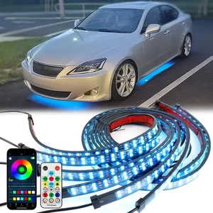 Double Row RGB LED Underglow Light Strip APP Remote For Lexus IS250 IS350 IS300 - Picture 1 of 17