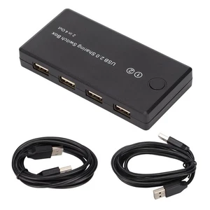 USB 2.0 Switch Selector 2 In 4 Out Great Compatibility Computer Peripheral S NEW - Afbeelding 1 van 12