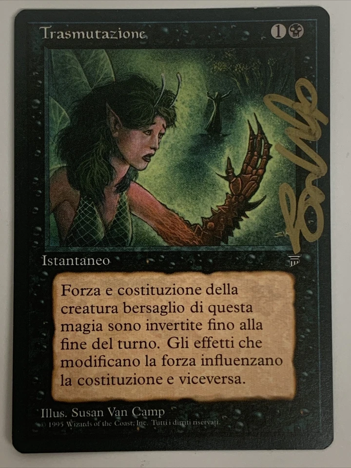Transmutation Trasmutazione French Signed Artist Susan Van Camp Mtg Magic - Image 1 of 4