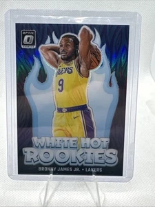 🔥 Baloncesto óptico Bronny James Jr. 2024-24 White Hot Rookies RC LA Lakers 🔥 - Imagen 1 de 3