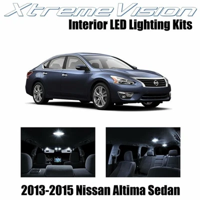 LED interior XtremeVision para Nissan Altima sedán 2013-2015 (7 piezas) blanco puro Foto 1 de 4