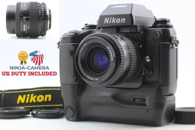 [Casi COMO NUEVO] Cuerpo de cámara fotográfica Nikon F4 F4E MB-23 35 mm Lente AF 35-70 mm de JAPÓN Foto 1 de 4