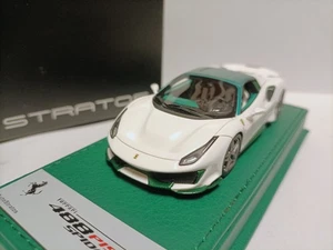 AutoStratos 1:43 Ferrari Super Car Model 488 Pista Spider Little Green Hat - Picture 1 of 9