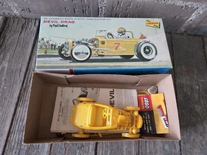 Lindberg 1967 Devil Drag 6029 Hot Rod Built 7/16" Rare Plastic Model Car - Picture 1 of 16