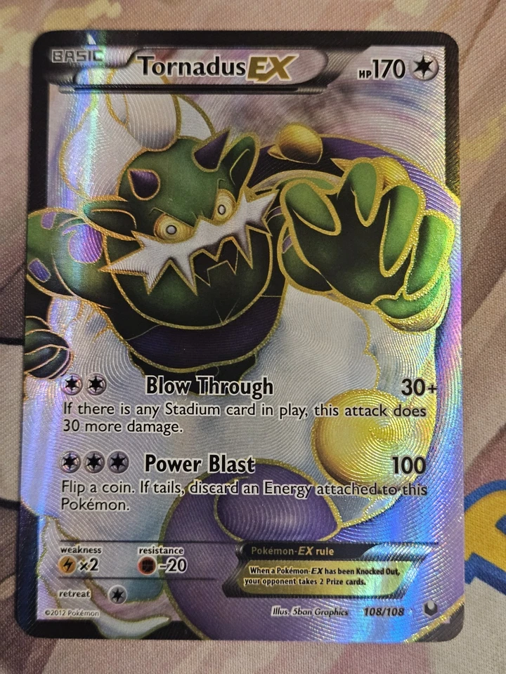 Tornadus EX Full Art Holo 108/108 Dark Explorers Pokemon TCG LP - Image 1 of 4