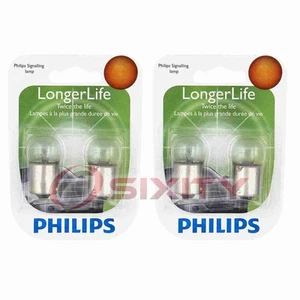 2 pc Philips Front Side Marker Light Bulbs for Pontiac Bonneville Catalina wg - Picture 1 of 5
