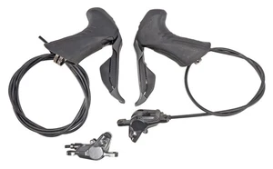 Shimano GRX ST-RX815 Di2 2x 11s Gravel Bike Levers BR-RS785 Caliper Set Post Mnt - Picture 1 of 8