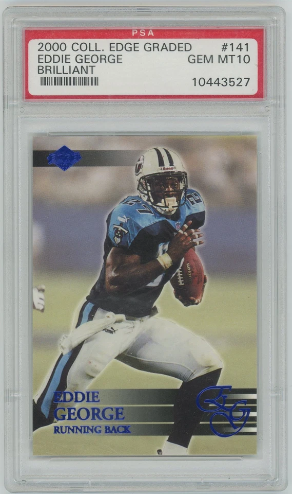 2000 Collector's Edge Graded Brilliant #141 Eddie George - /500 PSA 10 - /500 - Image 1 of 2