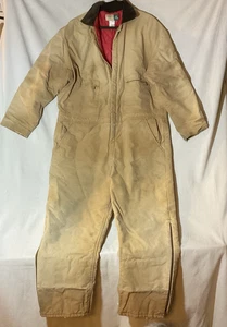 VTG Mens XL Wearguard Coveralls Full Zip Quilt Lined Winter - Drycleaned - Picture 1 of 3