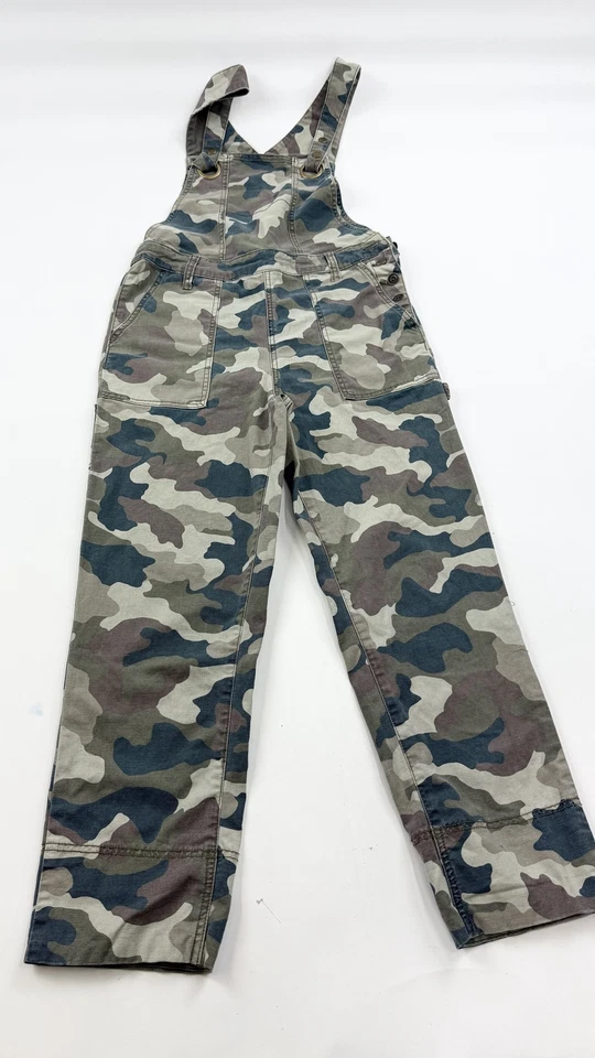 Anthropologie Overalls Womens 2 Camo Bib Utility Carpenter Pockets Workwear - Image 1 of 4