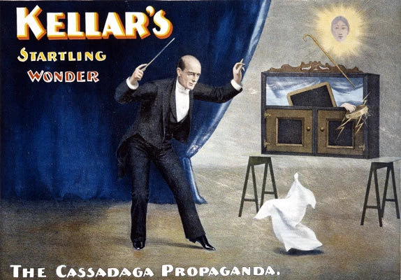 M13 Vintage Kellar's Wonder Magic Show Magician Theatre Poster Re-Print A4 - Image 1 of 1