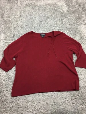 Requisitos Suéter Manga 3/4 Mujer Talla 2X Rojo Oscuro Acrílico Foto 1 de 4