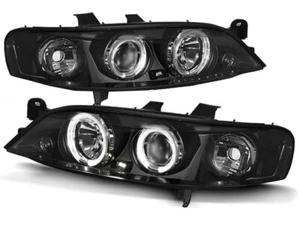 opel vectra b sedan wagon 1995 1996 1997 1998 lpop21 headlights halo black - Picture 1 of 1