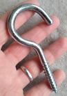 Large 2.5" Screw-in Hook, Heavy Duty, Galvanised Finish, 100mm x 49mm x 7mm Dia.