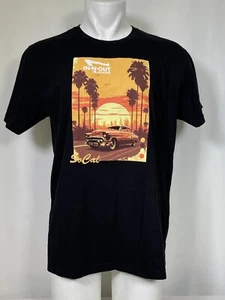 IN-N-OUT Burger Golden Hour California Classic Car Black T-Shirt Men's XL - Picture 1 of 8