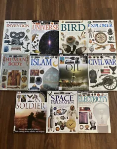 DK Eyewitness Lot 11 Library Withdrawn Books Space Oil Islam Electricity Soldier - Picture 1 of 9