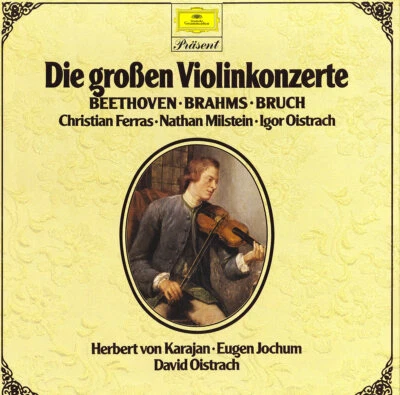 3LP Box BEETHOVEN BRAHMS BRUCH Violin Concertos FERRAS MILSTEIN OISTRAKH 2726521 - Image 1 of 3