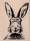 Rabbit Head 1 3/4 x 2 1/4" Rubber Stamp, Animal Stamp, Rabbit Stamp