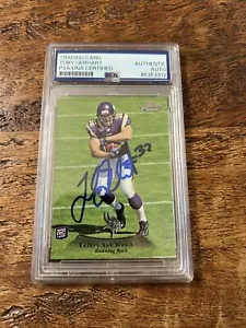 Toby Gerhart IP Signed Topps Prime RC Card PSA DNA Coa Slab Vikings Autographed - Picture 1 of 3