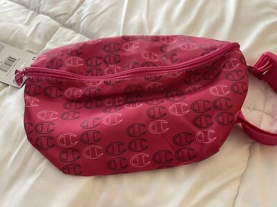 Champion Riñonera de Hombro Bandolera Logo Rosa Caliente Nueva Con Etiquetas Foto 1 de 4