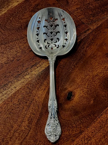 Vintage Gorham Silver Silver King Edward Tomato Serving Spoon Superb Condition Cover
