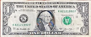 2013 Fancy Serial Number-Birthday Anniversary Note 1$ Dollar Bill 12 28 1992 - Picture 1 of 2
