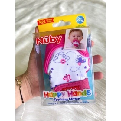 NEVER USED, Nuby teething mitten with travel bag - Image 1 of 4
