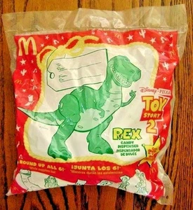 1999--TOY STORY 2 "Rex" (Candy Dispenser) McDonald's [NIP] - Picture 1 of 2