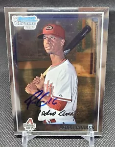 2010 Bowman Chrome Prospects Pedro Ciriaco Rookie BCP18 Diamondbacks Signed Auto - Picture 1 of 3
