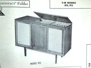 Original Sams Photofact Manual  V-M 812, 912 (499) - Picture 1 of 1