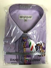 NWT Boys SIZE 20 Daniel Ellissa Lavender Premium Dress Shirt Tie Combo K492