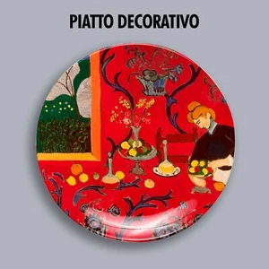 PIATTO DECORATIVO DECORATIVE PLATE Henri Matisse La stanza rossa Arte arredo red - Imagen 1 de 2