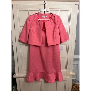 NWT Nipon Boutique 2 piece set outfit dress jacket pink size 10 Barbie - Picture 1 of 7