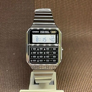 Reloj Casio Vintage CA-500WE-1A Acero Inoxidable Calculadora Digital Cuarzo Hombre - Imagen 1 de 7