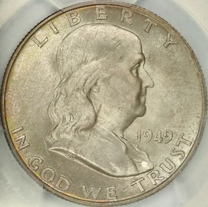 1949-D Franklin Half Dollar PCGS MS66FBL - Picture 1 of 3