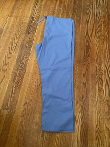 Landau Scrub Bottoms Medical Uniform Ceil Blue Drawstring Pants Small - Picture 1 of 4