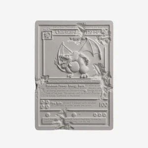 Daniel Arsham x Pokemon Crystalized Charizard Card White Limited Art Collectible - Picture 1 of 10