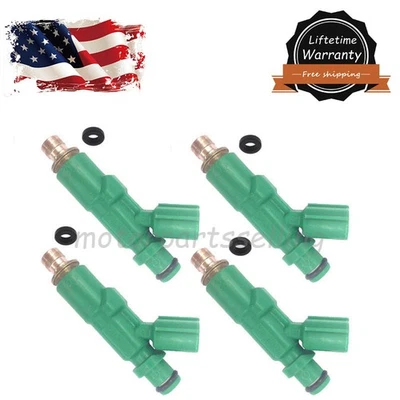 4Pcs Fuel Injectors 23250-21020 For 2000-09 Toyota Prius Echo Scion xA xB 1.5L Foto 1 de 4