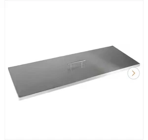 Celestial Fire Glass Fire Pit Cover For 36" X 12" Burner Pan In Stainless Steel - Picture 1 of 3