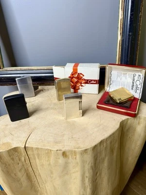 Accendini Vintage - Dupont argento Più 3 Zippo ed 1 Colibrì Foto 1 de 4