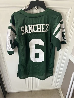 Camiseta cosida Reebok On Field New York Jets Mark Sanchez #6 talla 48 Foto 1 de 4