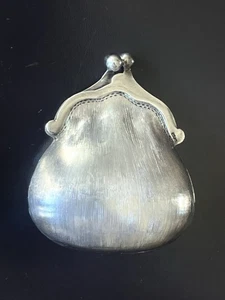 Pilulier Ancien en Argent Porte-monnaie rigide Poinçon Jules Duhamel - Picture 1 of 6