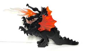 Authentic Classic Lego Black Dragon w/ Wings and Fire - Picture 1 of 4