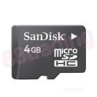 Neuf 4 Go San Disk Micro SD + lecteur de carte mémoire POUR TÉLÉPHONE HTC + SÉRIE TABLETTE